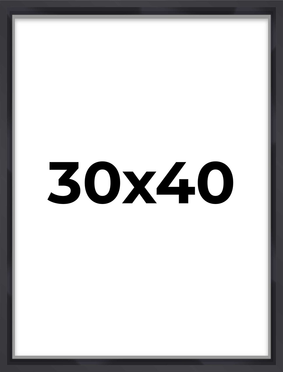 Shadow Box 1.5" Depth Black Picture Frame - UV Acrylic, Backing, Hanging Hardware